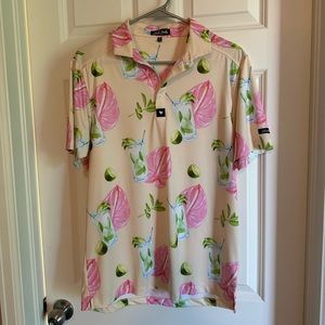 BRAND NEW BAD BIRDIE MOJITO GOOF POLO TEE